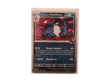 Team Rocket's Honchkrow Holo (127/217)