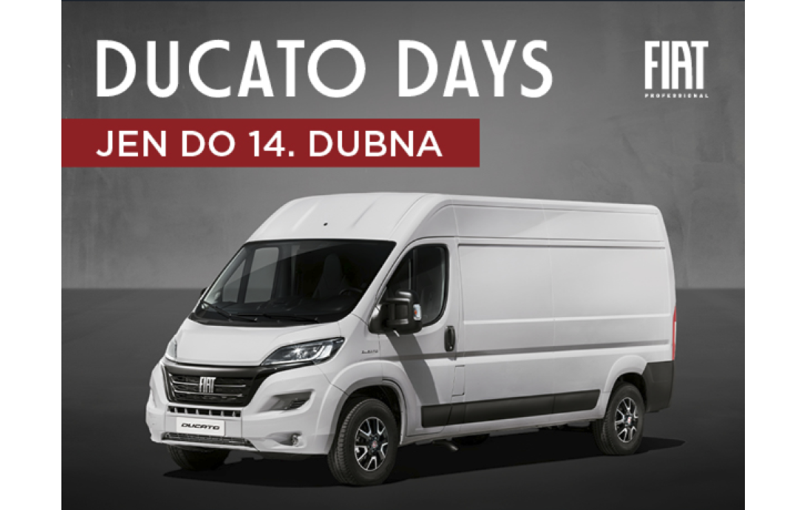 STARTUJÍ DUCATO DAYS – ATRAKTIVNÍ NABÍDKA PRO PROFESIONÁLY