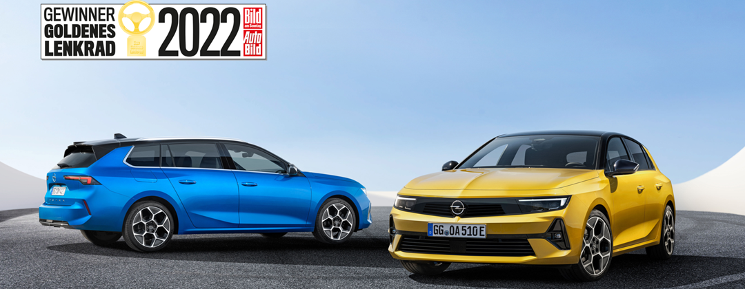 Opel Astra vyhrála prestiřní cenu "Zlatý volant 2022"