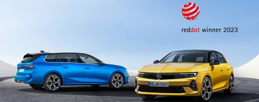 Opel Astra získala prestižní designerskou cenu Red Dot Award!