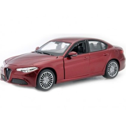 vyr 2919 bburago alfa romeo giulia 2016 1 24 cervena metaliza