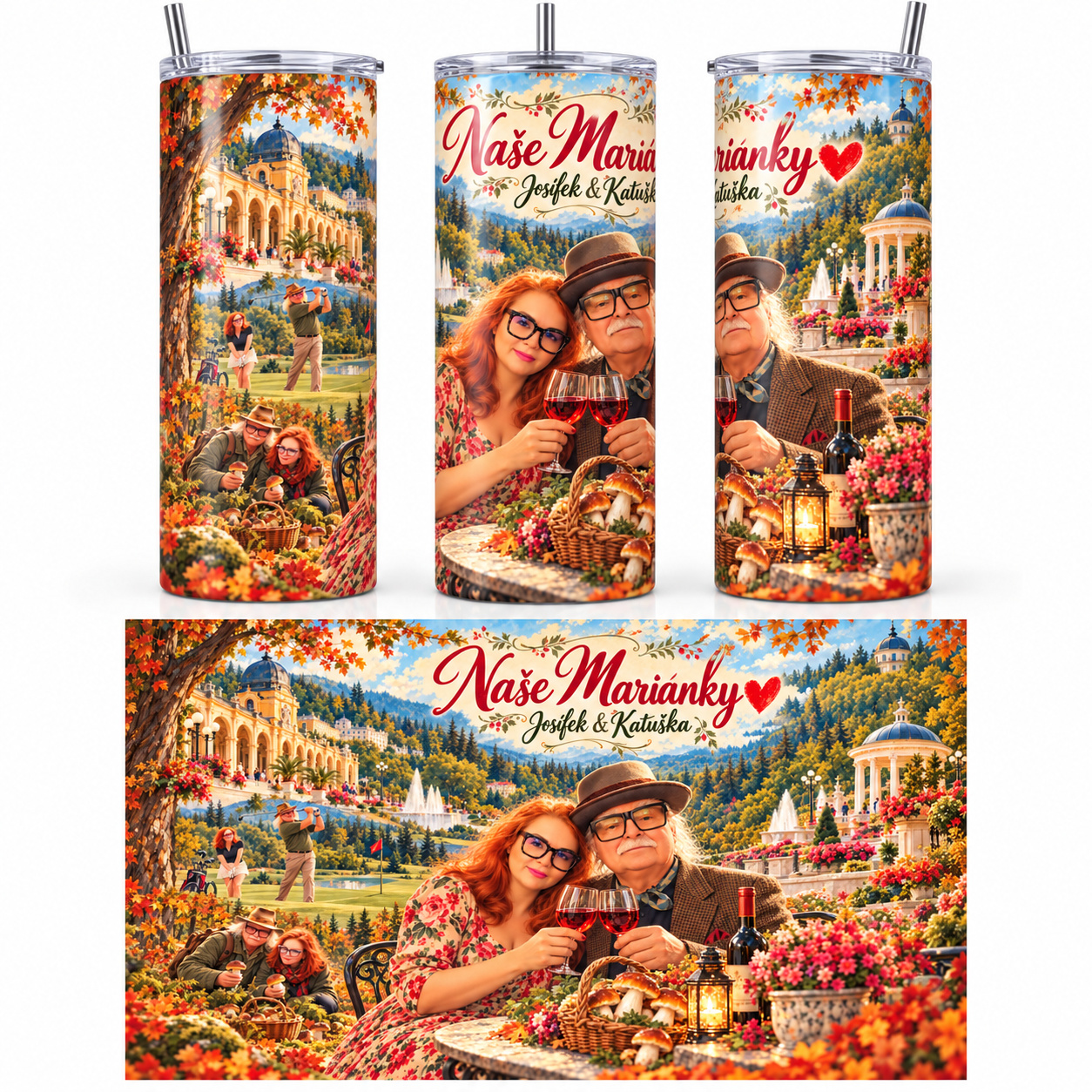 Vintage Retro – tři pohledy na termohrnek a rozvinutý motiv