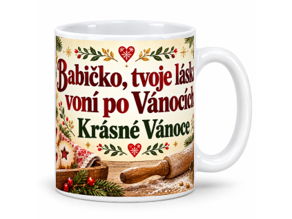 Vánoční hrnek pro babičku – 300 ml
