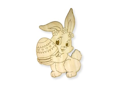 Velikonoční omalovánka - Zajíček s kraslicí