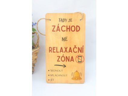 Cedulka " Tady je záchod"