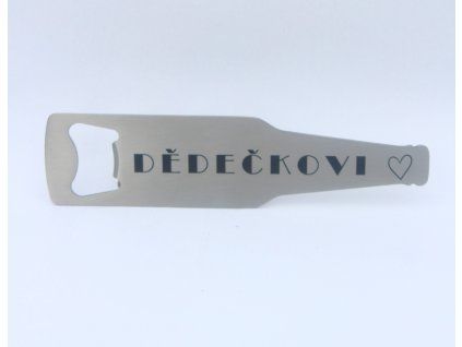 Otvírák "Dědečkovi"  tvar láhev