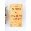 Cedulka " Tady je záchod"