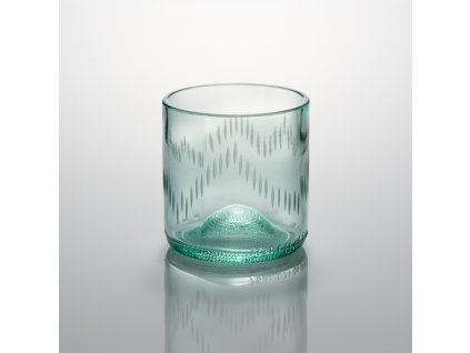 sklenička-ručně-broušená-2,5dcl-namodrala-vlna