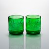 sada-dvou-ručně-broušených-sklenic-zelená-2,dcl-kapradí