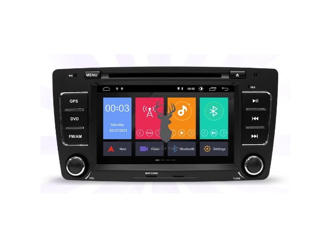 octavia II autorádio srncuvkram 2din android carplay