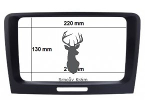 2DIN OEM rámeček škoda superb II s airbag