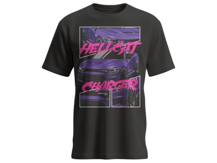 Černé tričko Helicat 1