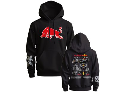 Čierna mikina Red Bull Racing