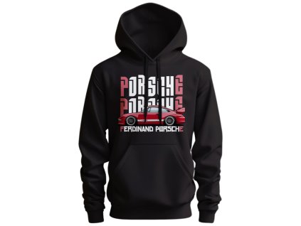 Automobilová mikina s kapucňou Porsche 911 a Ferdinand Porsche
