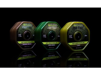 RIDGEMONKEY - RM-TEC SOFT BRAID JEMNÁ PLETENÁ ŠŇŮRKA 25LB/20M