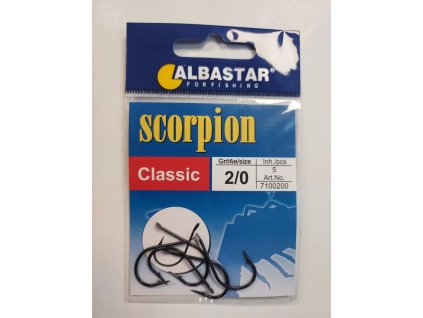 Albastar - háčky Scorpion Classic vel. 2/0, 5ks
