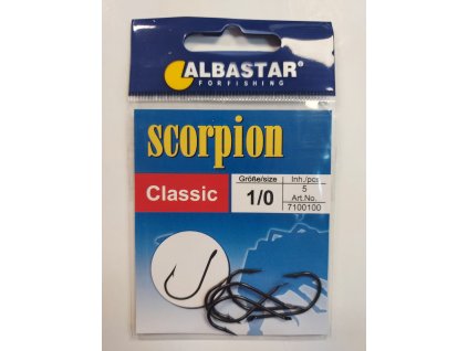 Albastar - háčky Scorpion Classic vel. 1/0, 10ks