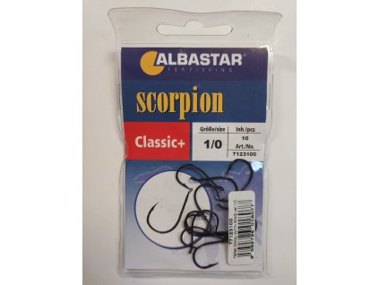 Albastar - háčky Scorpion Classic+  vel. 1/0, 10ks