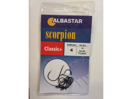 Albastar - háčky Scorpion Classic+ vel. 4, 10ks