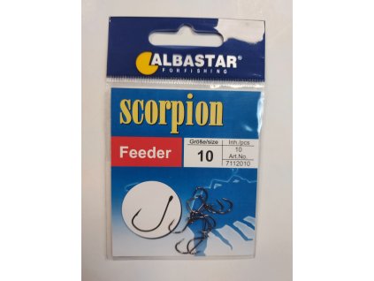 Albastar - háčky Scorpion Feeder vel. 10, 10ks