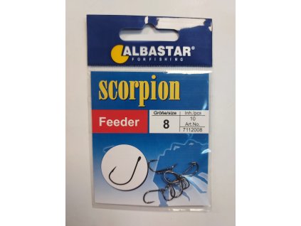 Albastar - háčky Scorpion Feeder vel. 8, 10ks