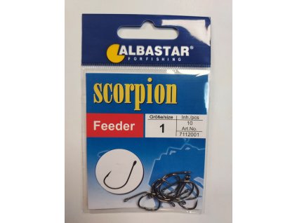 Albastar - háčky Scorpion Feeder vel. 1, 10ks