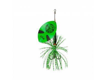 MADCAT - třpytka na sumce, BIG BLADE SPINNER, trojháček vel. 3/0, 55g