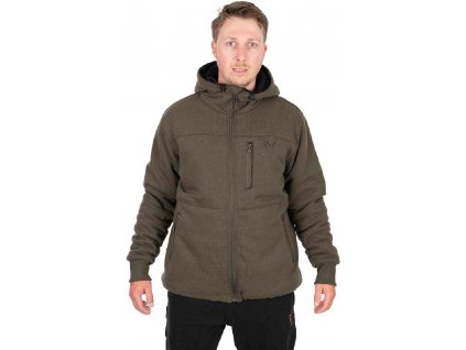 fox bunda collection sherpa jacket green black