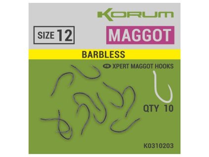 Korum Háčky Xpert Maggot Barbless 10ks vel. 16