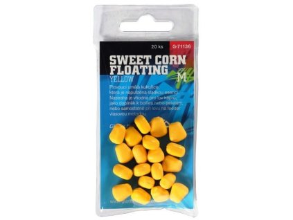 Giants fishing Umělá nástraha Sweet Corn Floating Yellow,vel.M/20ks