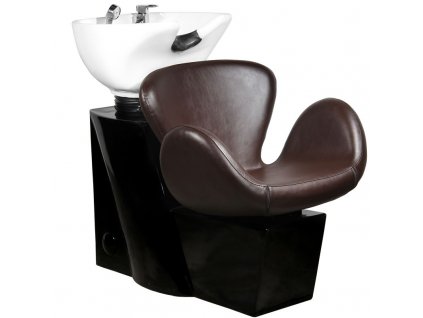 Kadeřnický mycí box GABBIANO AMSTERDAM hnědá