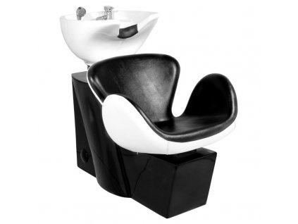 Kadeřnický mycí box GABBIANO AMSTERDAM černo-bílá