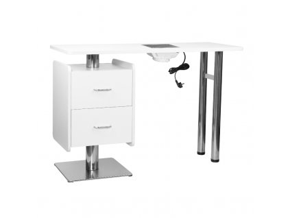 Manikúrní stůl 6543 s odsávačkou prachu - bílý