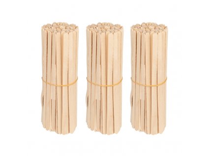 Dřevěná špachtle malá 140x6x1.4 mm - 100 ks