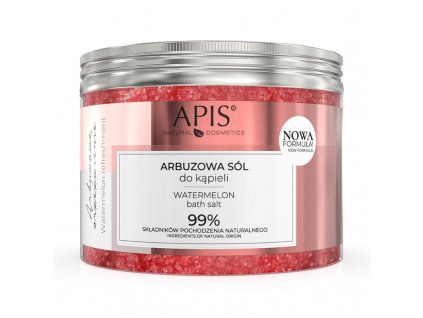 APIS Melounové osvěžení, melounová koupelová sůl 650g