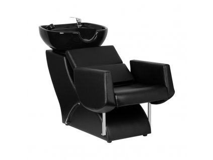 Kadeřnický mycí box SANTIAGO černý