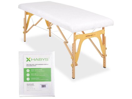 62063 1 piece terry sheet for folding tables 60 165 cm white
