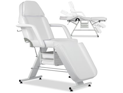 56633 aria bianco beauty chair with trays white
