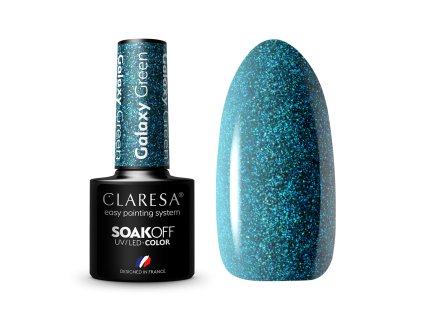 35117 claresa hybridni gel lak galaxy green 5g