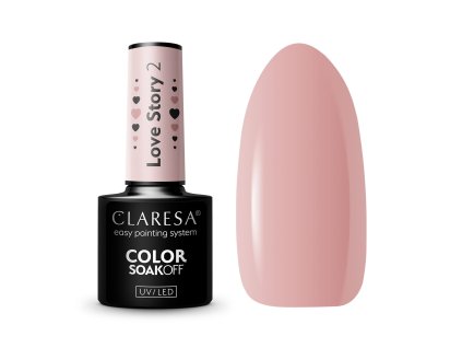 42177 claresa hybridni gel lak na nehty love story 2 5g