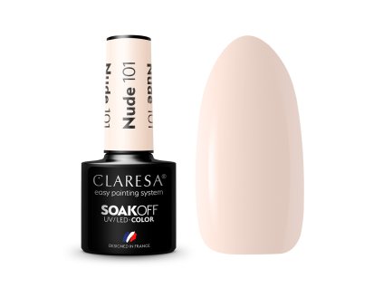 35318 claresa hybridni gel lak na nehty nude 101 5g
