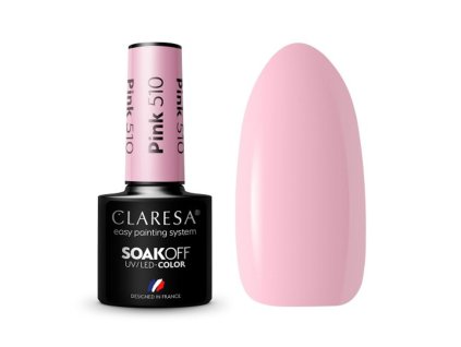 35387 claresa hybridni gel lak na nehty pink 510 5g
