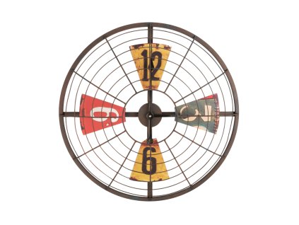 25913 2 dekoracni nastenne hodiny ventilator