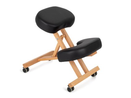 54698 ergonomic kneeling chair ergo simple natural wood castors with lock