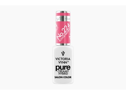 58250 hybridni gel lak pure creamy hybrid 224 rouge abstract 8 ml