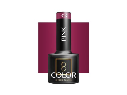 42293 ocho nails hybridni gel lak na nehty pink 313 5 g