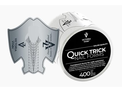 59801 quick trick nail forms transparent 400 pcs