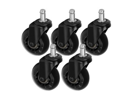 55691 roll speed kolecko na stolicku cerne lisovane sada 5 kusu