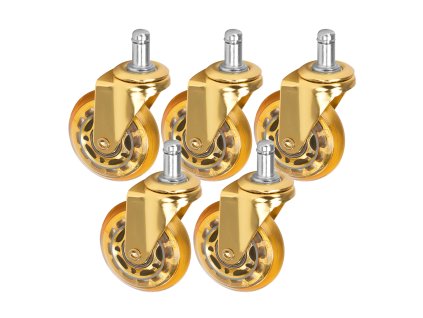 55694 roll speed zlate lisovane kolecko na stolicku sada 5 kusu