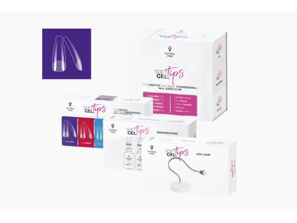 60173 soft gel tips set with long coffin